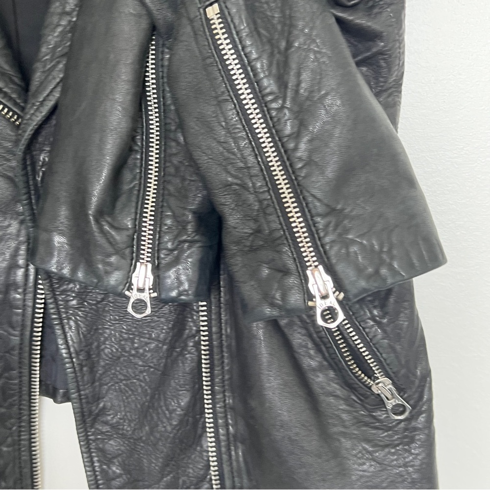 Madewell Black Washed Leather Jacket - Picture 5 of 8